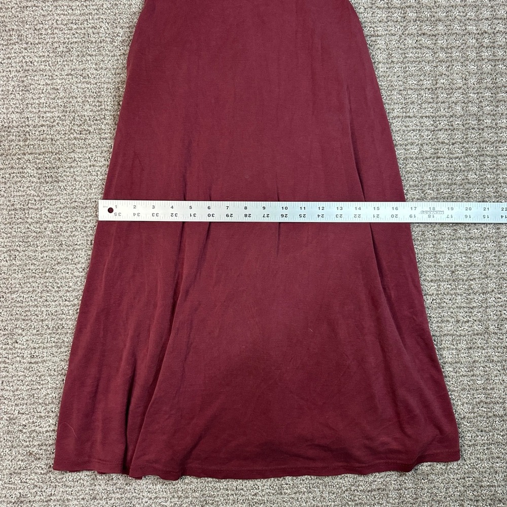 Abercrombie & Fitch Burgundy Sleeveless A-Line Mini Dress Womens Size M Maroon - Picture 7 of 8